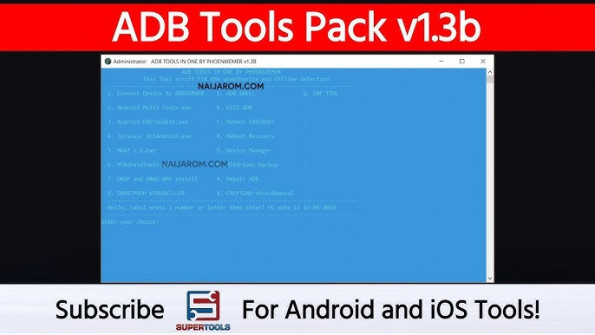 Adb tools pack v1 3b android root  -  updated May 2024