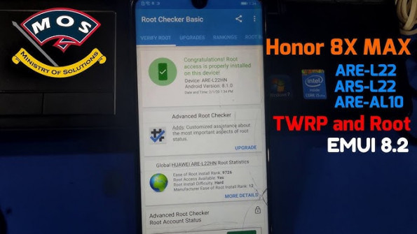 Honor 8x max android root  -  updated May 2024