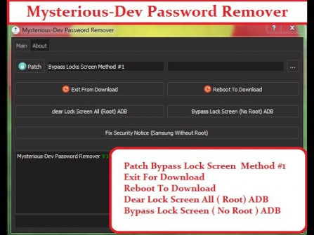 Mysterious dev password remover v1 android root  -  updated May 2024